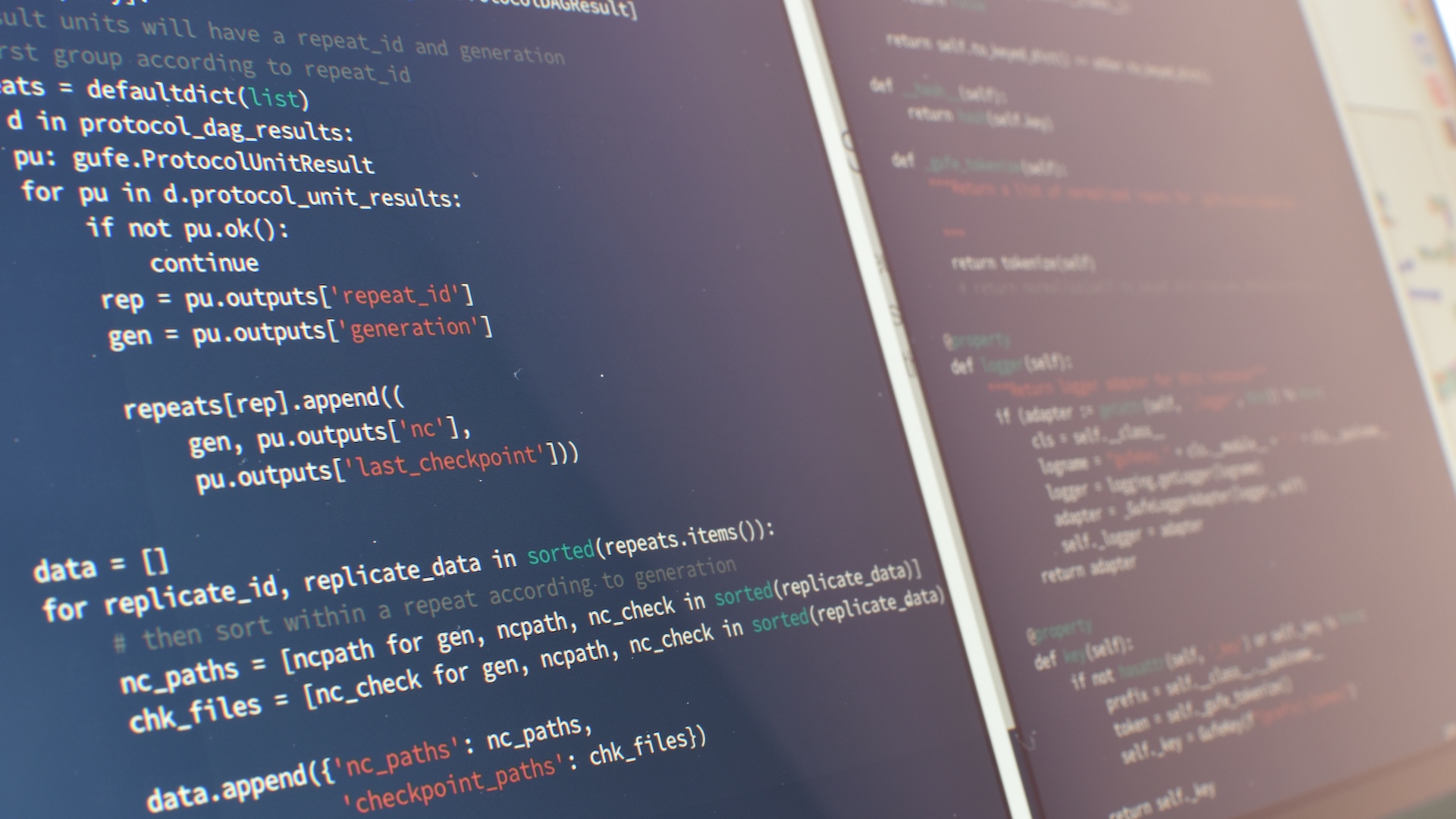 Code from Open Free Energy, in a terminal
